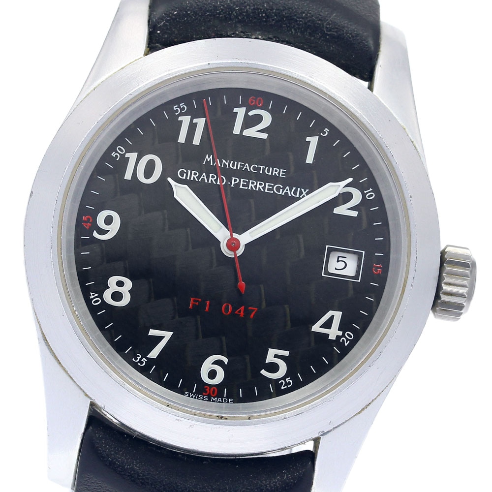 ジラール・ペルゴ GIRARD PERREGAUX 49500.0.10.665 フェラーリ F1-047 デイト 自動巻き メンズ 保証書付き_836114【中古】