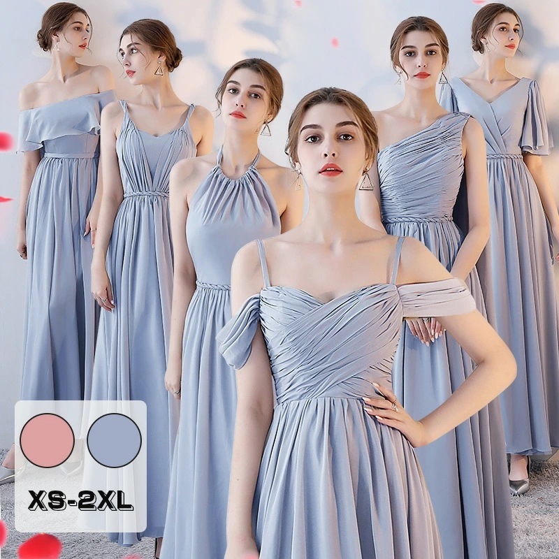 【新品】ブライズメイド ドレス ロング くすんだピンク マキシ丈 ロング丈 ゲストドレス フォーマルドレス 二次会 ブライダル Aライン フレア 結婚式 ワンピース オフショルダー マキシ丈　ロング丈 6,508円