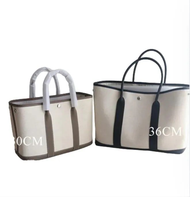 本革 キャンバス バッグ レディース トートバッグ 上質本牛革 キャンバス ショルダーバッグ ガーデンパーティンナリ 3カラー 3サイズ 25/30/36cm フォーマルバッグ プレゼント 通勤