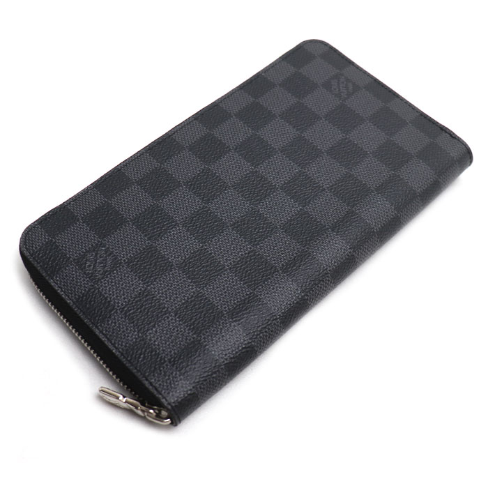 LOUIS VUITTON ルイ・ヴィトン ジッピーオーガナイザーNM 長財布 ラウンドファスナー ダミエグラフィット N60111 ICチップ メンズ 中古