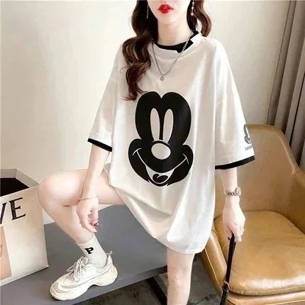 【10点セット】ミニー ミッキーディズニーミッキー ペアルックTシャツレディース ウェア 半袖 Tシャツ 大きいサイズ9gh88mickey tシャツ154