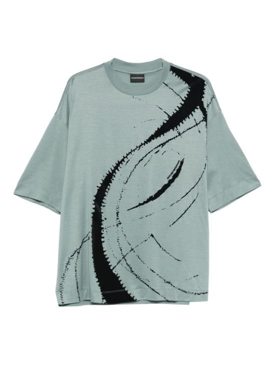EMPORIO ARMANI Men T-Shirts EM004909 AF10017U9170 Clear Blue