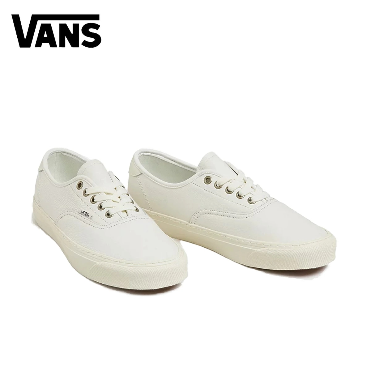 スニーカー オーセンティック ラックス Authentic Lux Blanc ブラン ホワイト系 レザー 天然皮革 ローカット 紐靴 シューズ シンプル カジュアル VN000CZKOUN