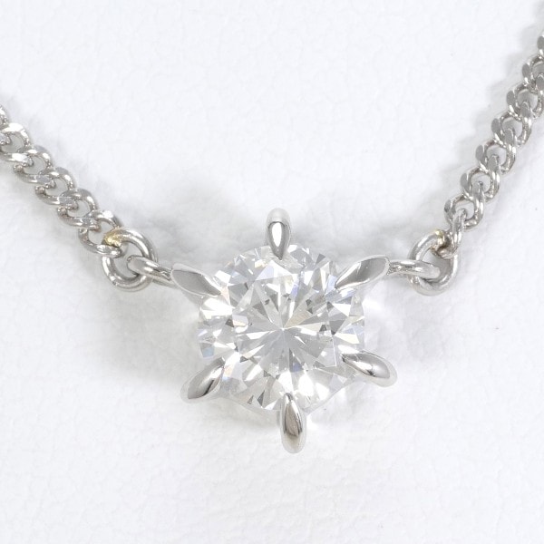 PT900 プラチナ PT850 ネックレス ダイヤ 0.598 SI2 鑑定書 ジュエリー 中古