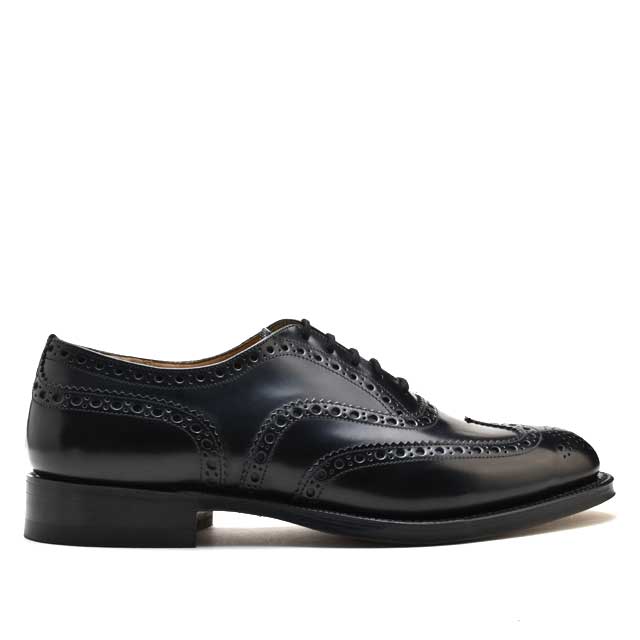 チャーチ Church s バーウッド ブラック ポリッシュバインダー BURWOOD メンズ 黒 ウィングチップ 【送料無料】[burwood-polished-bk]