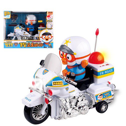 Pororo 警察バイク玩具 / ミニカー玩具 / メロディ / 力学遊び / 創意力発達 / 子供ギフト/ 赤ちゃん/おもちゃ/ギフト/キッズ/ポロロ/子供