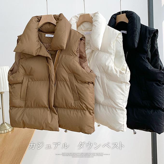 ベスト レディース 中綿 ダウンベスト 秋冬 ジャケッ きれいめ 着痩せ効果