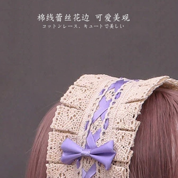 リボン カシャ 二次元 ロリータ 髪飾り 頭飾り メイド服 ドレスアップ コスプレ 小道具 日韓 母の日