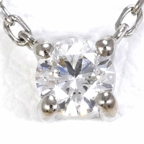 K18 18金 WG ホワイトゴールド ネックレス ダイヤ 0.111 ジュエリー 中古