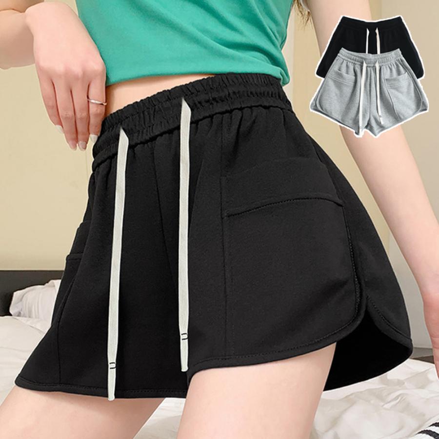 【超お得1つ買うと10個もらえる】[今日は安い-出荷が早い]ショートパンツ ハイウエスト 短パン レディース ボトムス Aライン セクシー ホットパンツ ウエストゴム