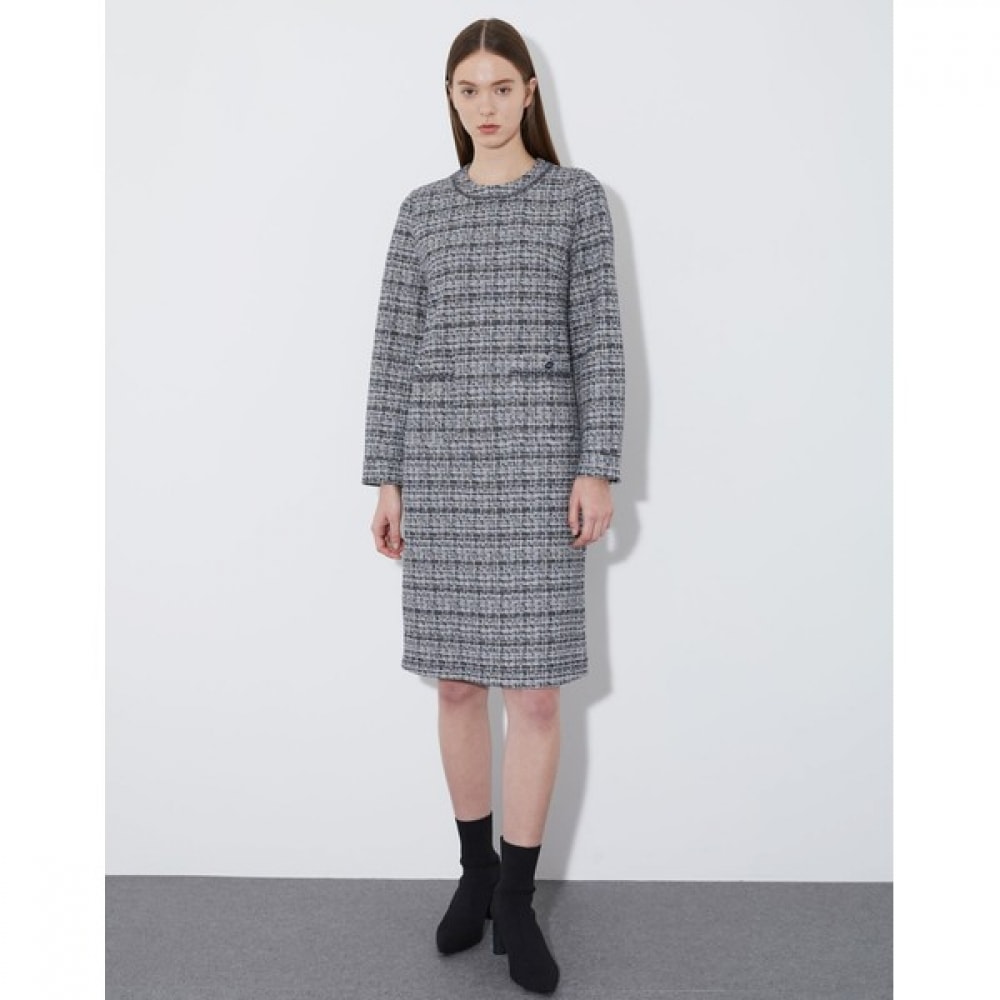(オリビア・ローレン) ツイードドレス_vocoa4S2251