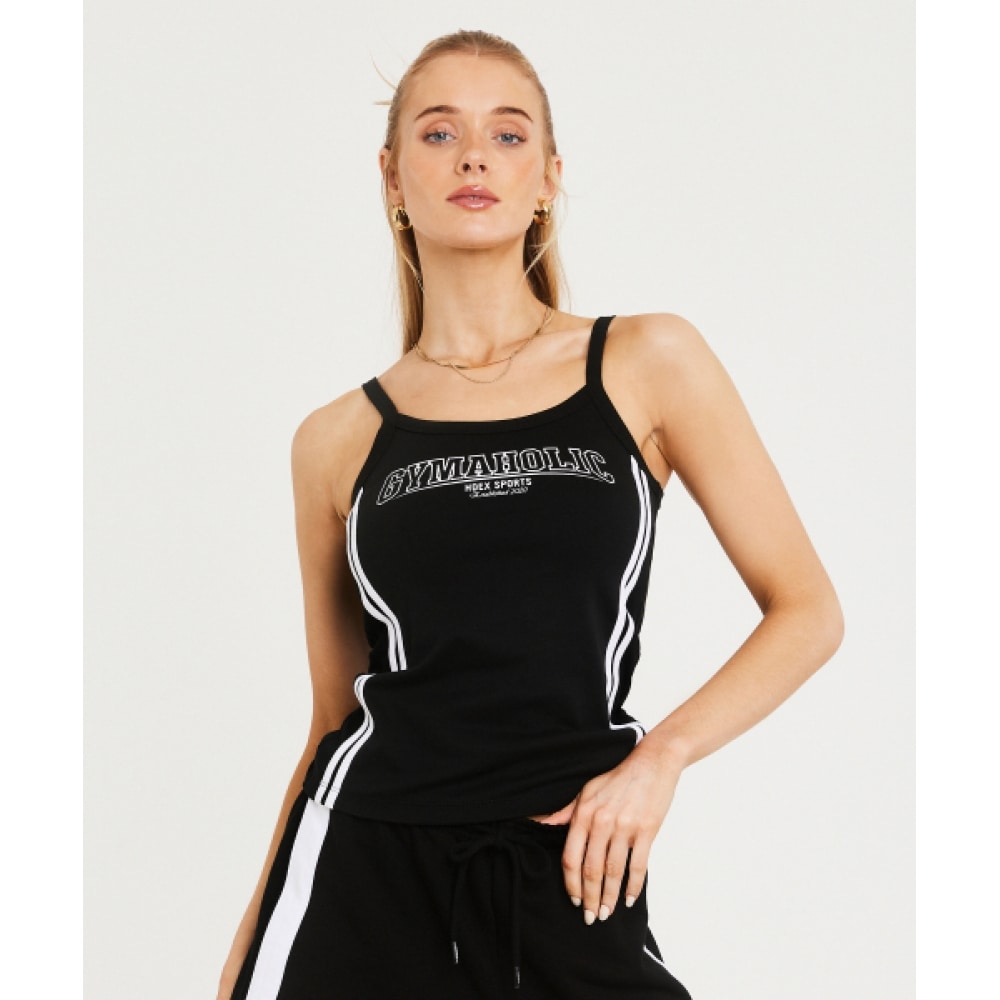 HDEX 女性用ジムホリックタンクトップ (ブラック)