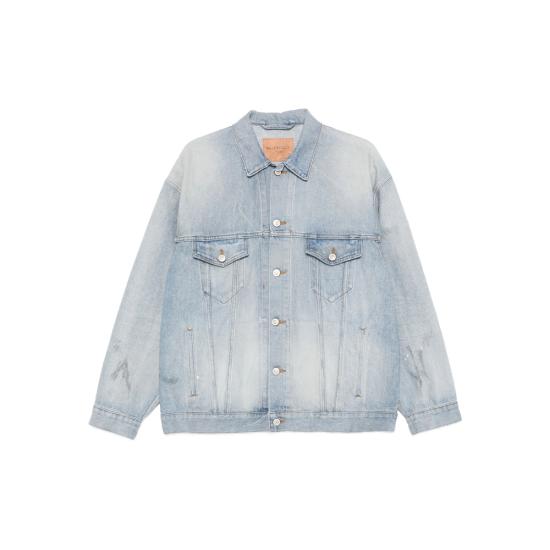 BALENCIAGA Women Denim Jackets 861410 TTWB1 4009 BLUE