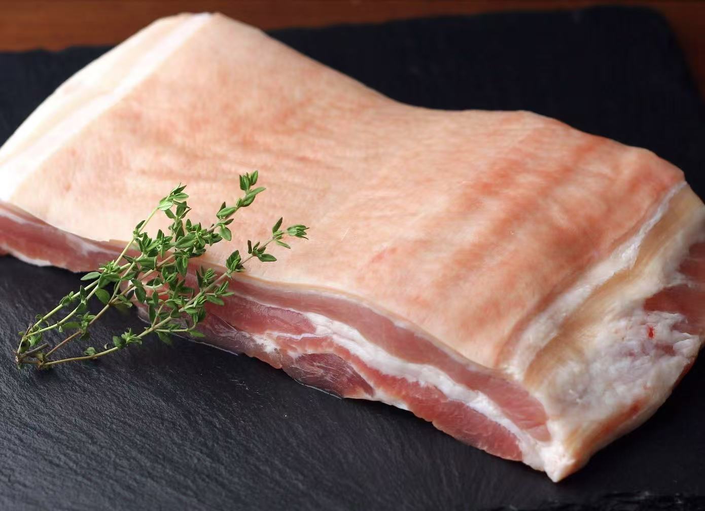 国産豚肉　皮付き豚バラブロック　3kg