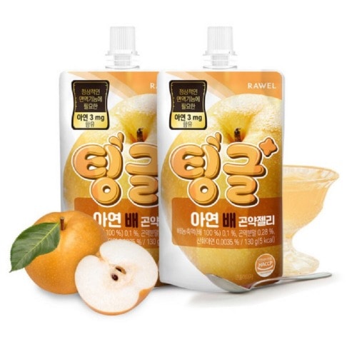 チングル亜鉛ナシコンニャクゼリー20パックあたり5Kcal亜鉛入りコンニャクゼリーおいしいスナック韓国料理