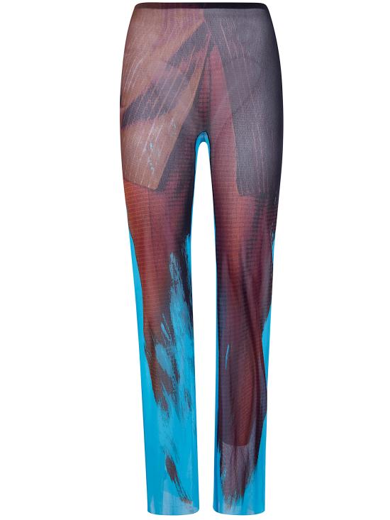 JEAN PAUL GAULTIER Women Straight Pants 26 01 W TR069 M027P 90 MULTICOLOR