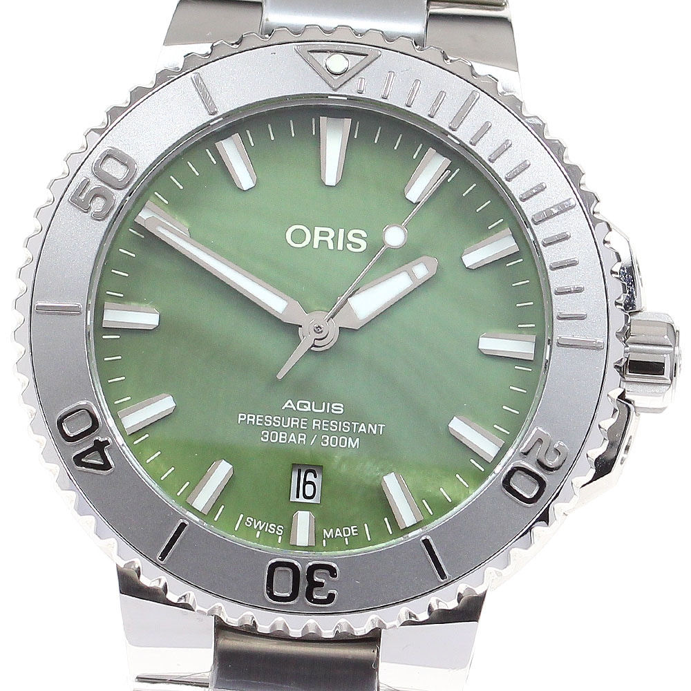 オリス ORIS 1 733 7766 4187 ニューヨークハーバー リミテッドエディション デイト 自動巻き メンズ 箱・保証書付き_818948【中古】 124,500円