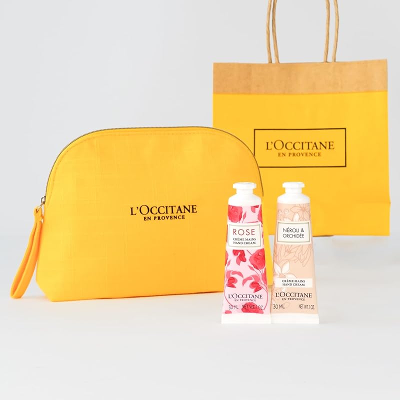 【母の日ギフト】 ロクシタン(LOCCITANE) フローラルハンドクリームギフトセット ポーチ・ショッパーバッグ付き 誕生日 送別 女性 人気 ギフト プレゼント 6,485円