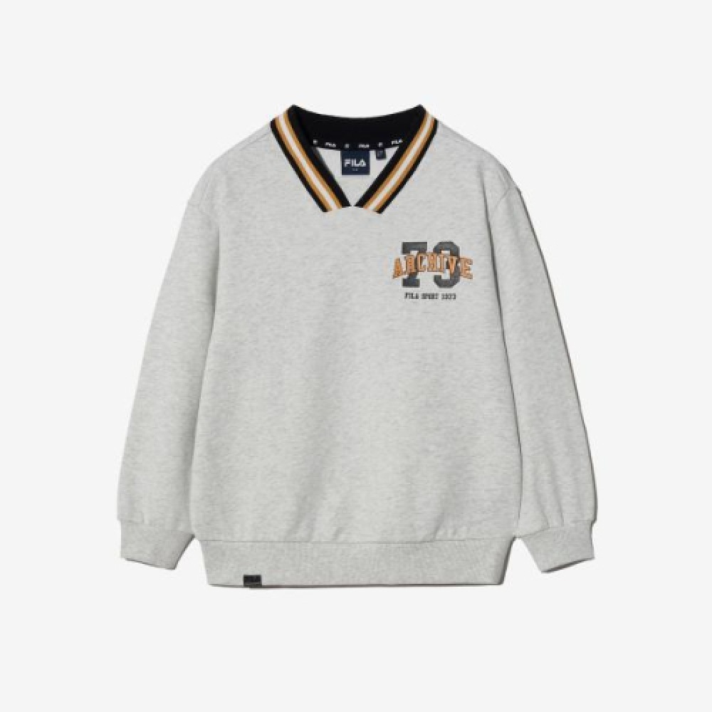 フィラキッズ Vネックヨーコスウェットシャツ (FK2POH1304XWTM) 9,893円