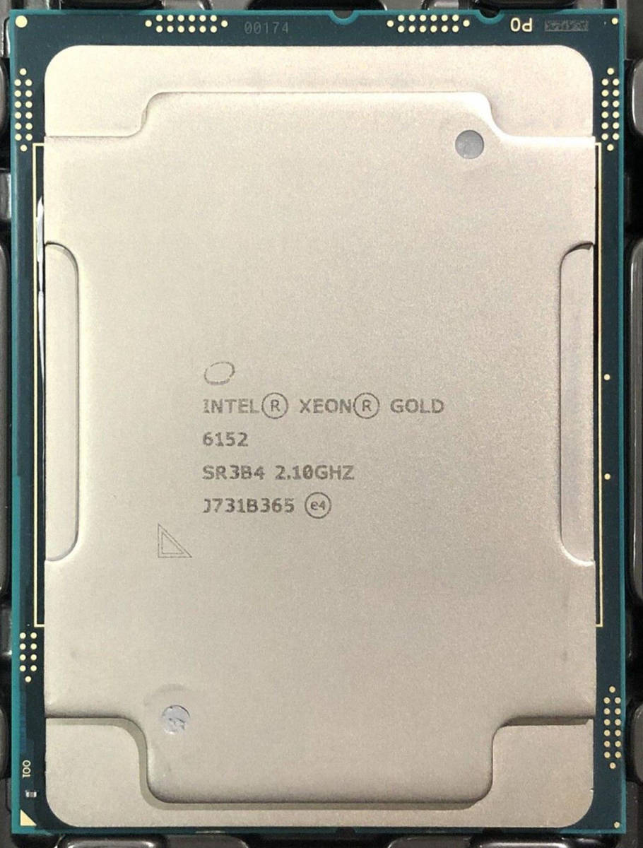Intel Xeon Gold 6152 SR3B4 22C 2.1GHz 2.8/3.7GHz 30.25MB 140W LGA3647 DDR4-2666 10,800円