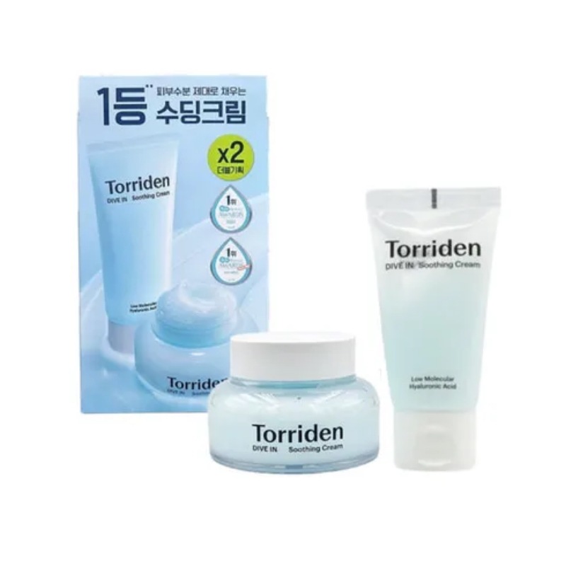 【100ml+100ml】ダイブインスージングクリームジェルクリーム 保湿クリーム うるおい さっぱり ほてり しっとり ヒアルロン酸 水分チャージ 乾燥肌 混合肌 脂性肌 韓国コスメ スキンケア