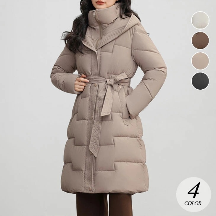 【2025新作 急速出荷】ダウンコート 中綿入り フード付き レディース 秋 冬 ビッグファー コート ダウン 体型カバー ゆったり アウター ファーコート ロングコート 通勤 ビジネス きれいめ フ
