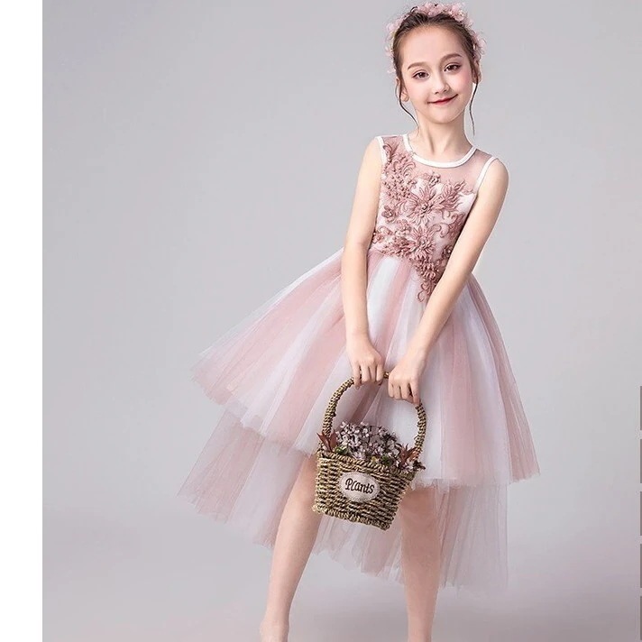 子供ドレス ダンス演出 舞台服フォーマル チュールドレス 子供用ドレス ピアノ演奏会 ガールズお嬢様風 ワンピース 110160CM