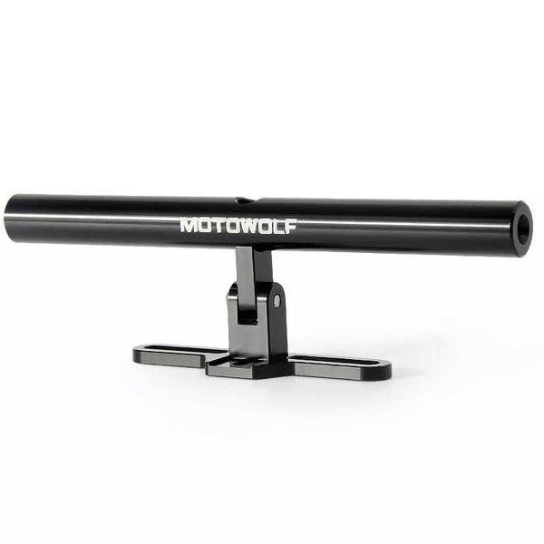 Motowolfモーターサイクル取り付けブラケットライト拡張スマホホルダー ハンドルバーマウント