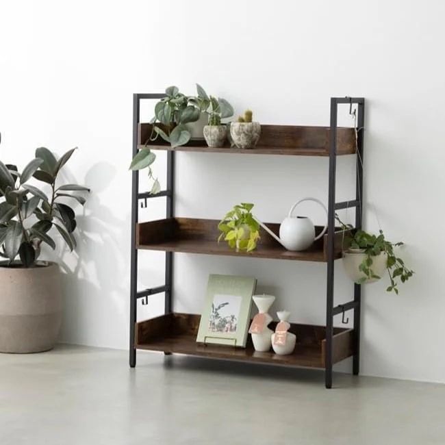 オープンシェルフ おしゃれ ラック 本棚 収納ラック (幅85x奥行41.5cm, 3段)