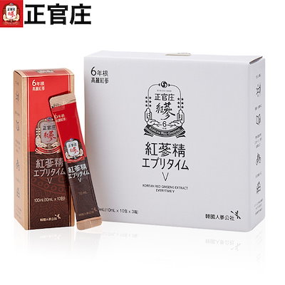 正官庄 紅参精エブリタイムV（バリュー）【10ml×30包...のサムネイル