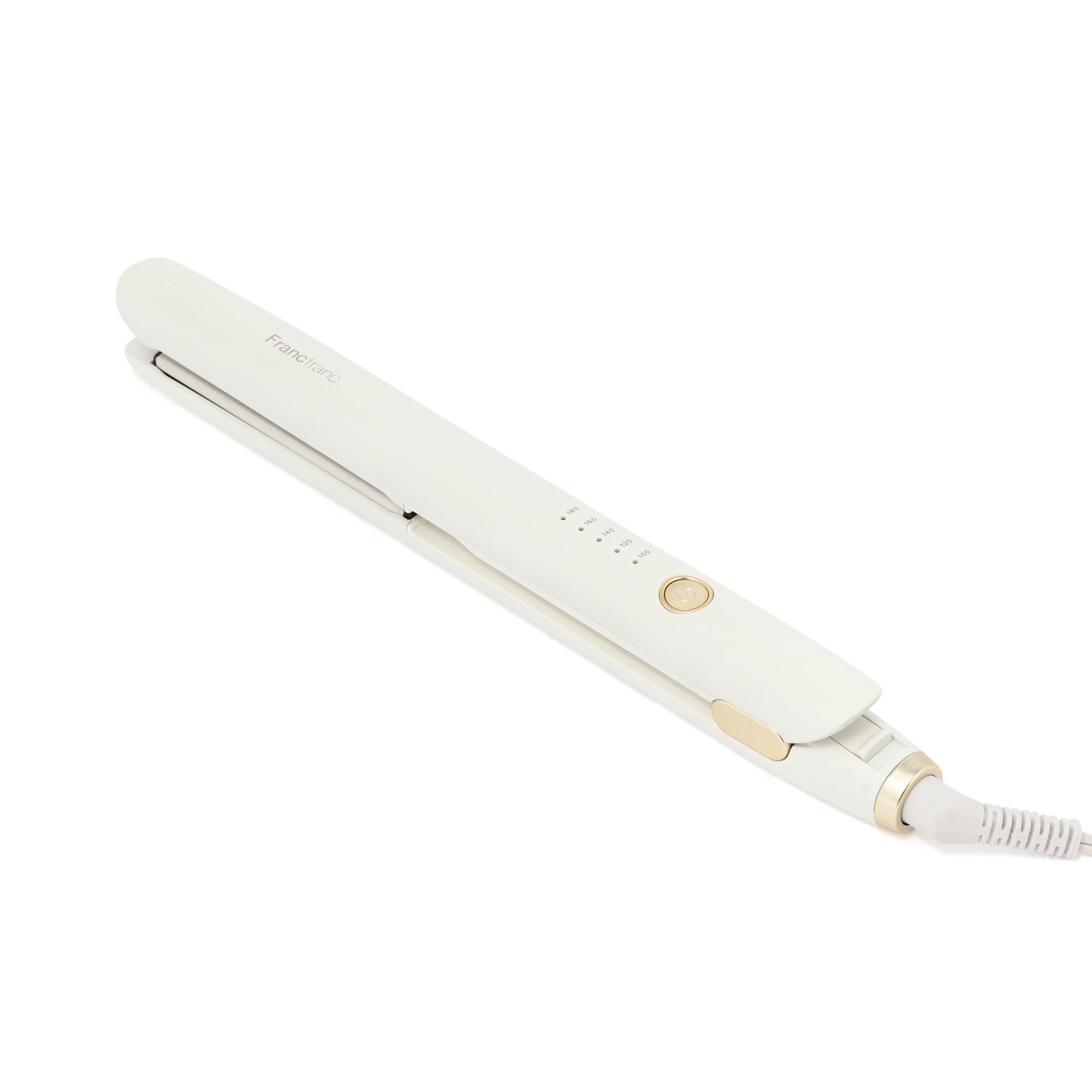 Francfranc フランフラン サロン ストレートアイロン ホワイト 5段階温度調整 ヘアアイロン うるおいキープ プレゼント ギフト 贈り物