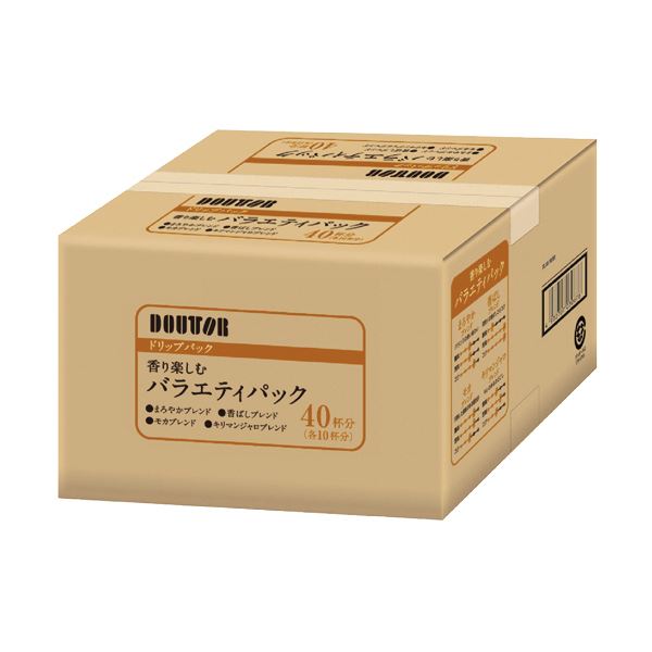 (まとめ)ドトールコーヒー ドリップパック香り楽しむバラエティパック 7g 1セット(80袋:40袋×2箱)(×2セット)