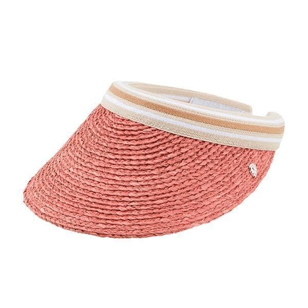 帽子 HAT50265 PONUS ビアンカ ナチュラル ロゴ バイザー 女性用サンキャップ