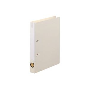 (まとめ) TANOSEEDリングファイル(PP表紙) A4タテ 2穴 200枚収容 背幅38mm オフホワイト 1冊 (×50セット)
