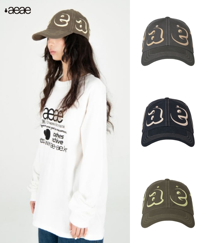 Qoo10 aeae FOAMED LOGO CAP キャップ