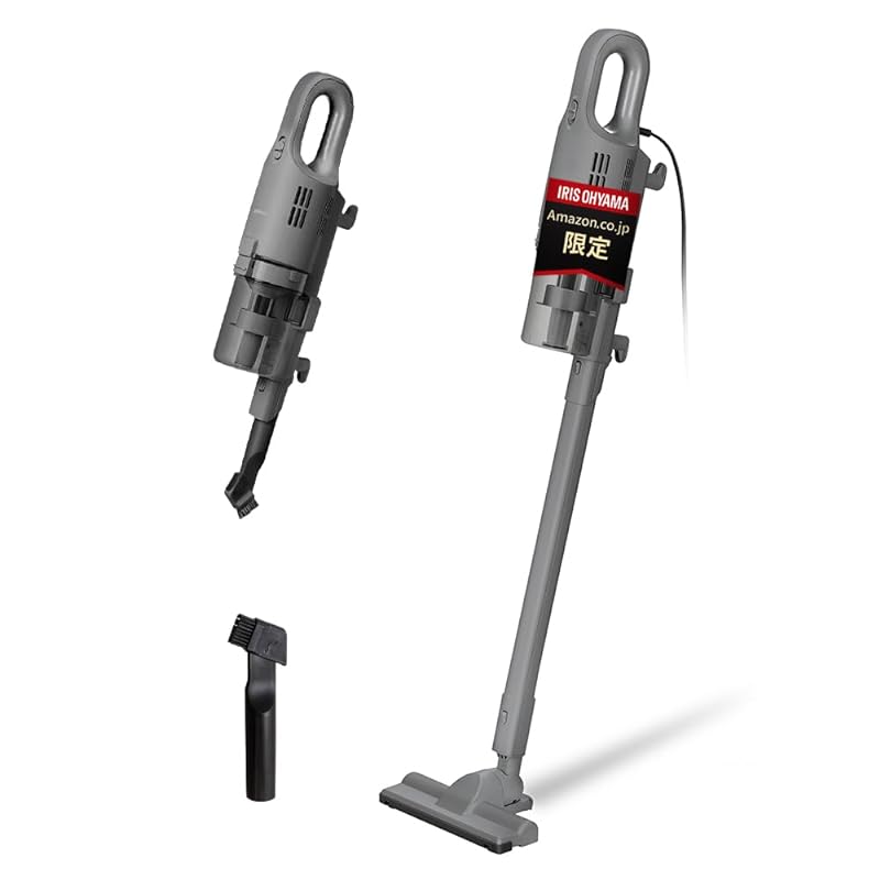 【即納】【Amazon.co.jp限定】 アイリスオーヤマ 掃除機 コード式 サイクロン 軽量 スティッククリーナー 2WAY AZ-SCA-112 ダークグレー