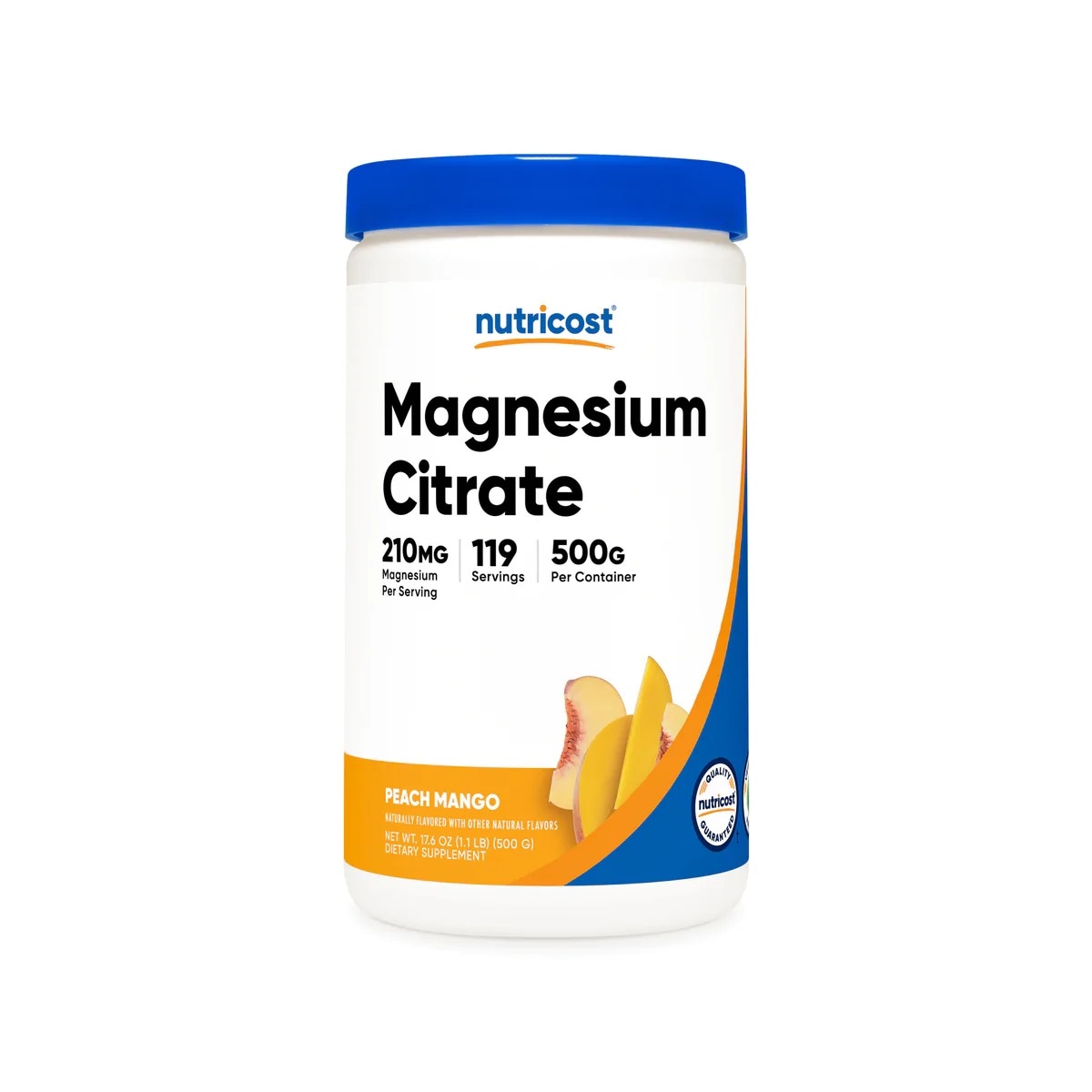 [USA] Nutricost ニュートリコストクエン酸マグネシウムパウダーピーチマンゴー500g