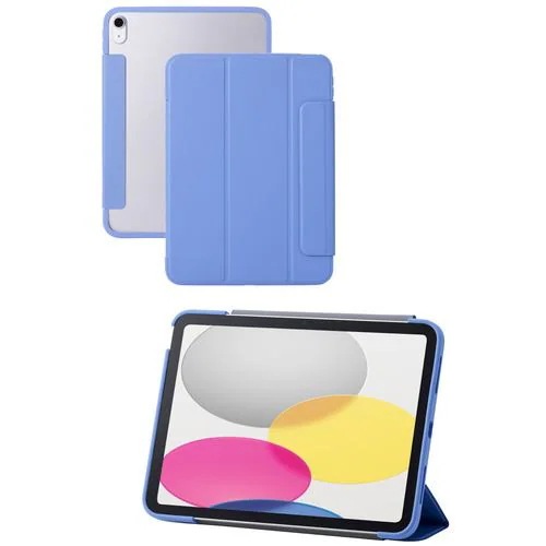 エレコム TB-A24RWVFCBU 10.9インチ iPad(第10世代)用 ハイブリッドフラップケース ブルー