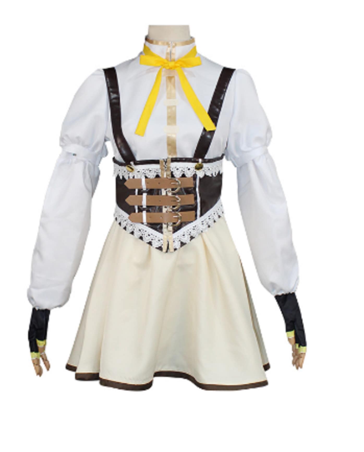 魔法少女まどかマギカ 巴 マミ（ともえ まみ）コスプレ衣装 舞台演出服 ハロウィン イベント 学園祭 クリスマス仮装