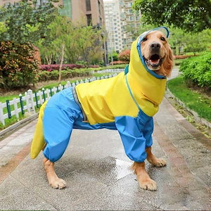 犬用 レインコート 犬服 レインカバー ドッグウエア 雨具 大型犬 ペット服 ハスキー サモエド 中
