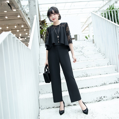 セットアップ レデース 韓国 スーツパンツ トップス 2点セット パンツドレス 結婚式