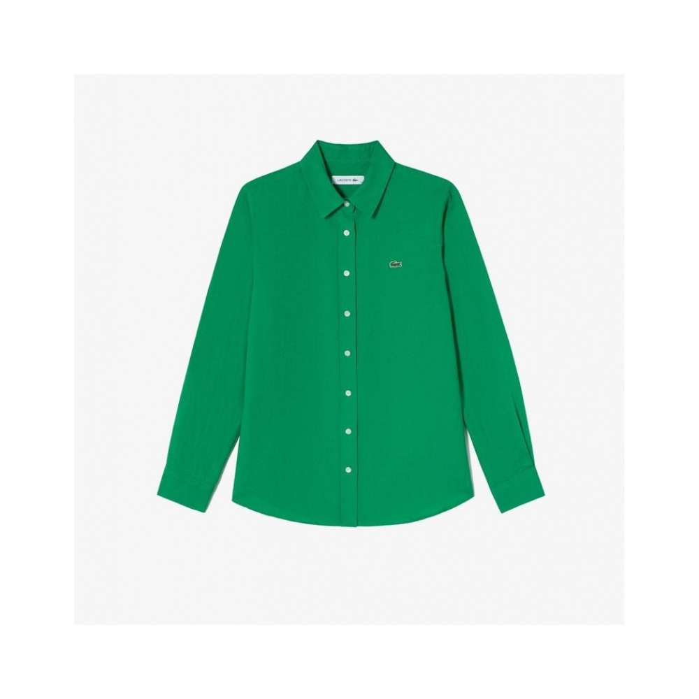 ラコステ レディース ベーシック リネンシャツ CF905E-55G SIW