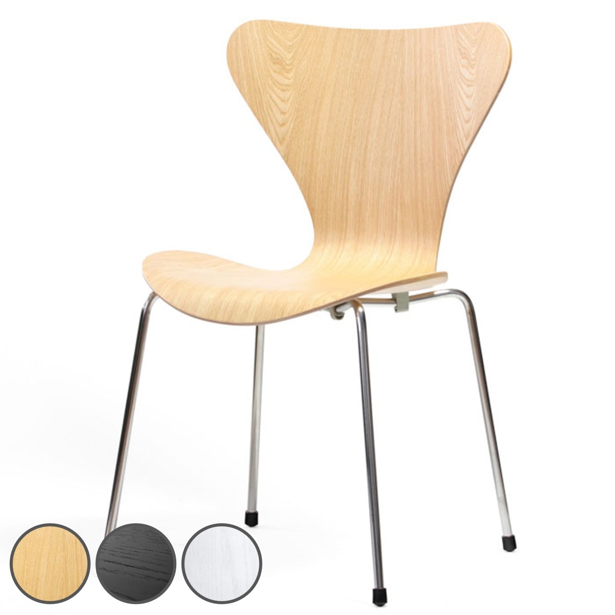 ダイニングチェア 座面高43cm オーク プライウッドチェア リプロダクト デザイナーズチェア チェア 椅子 食卓 リビング 背もたれ 天然木 ナチュラル 北欧 曲木 木目調 スタッキング