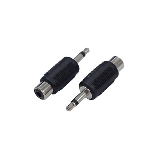 (まとめ)変換名人 AVプラグ RCA(メス) to 3.5mm(オス)モノラル AV/RCAJ-35PM(2P)(×20セット)