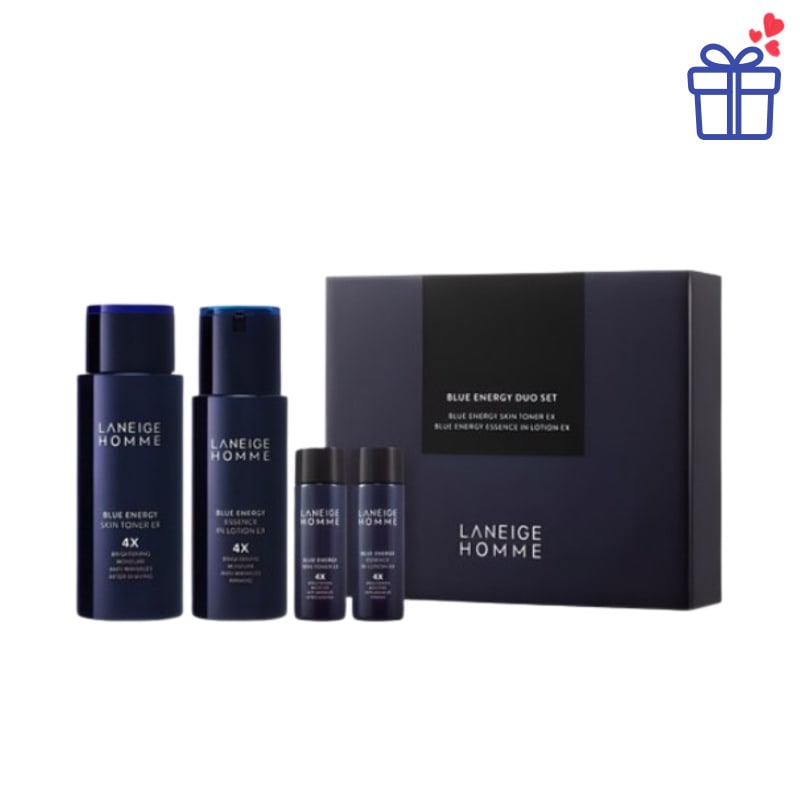 (男性スキンケアセット)ブルーエナジーEX メンズスキンケア2種セット(化粧水＋乳液セット+ラベルサイズ付き)/正規品/さっぱり/しっとり/男性 乾燥肌 /メンズ化粧水/父の日/ 彼氏 プレゼント/ 6,044円