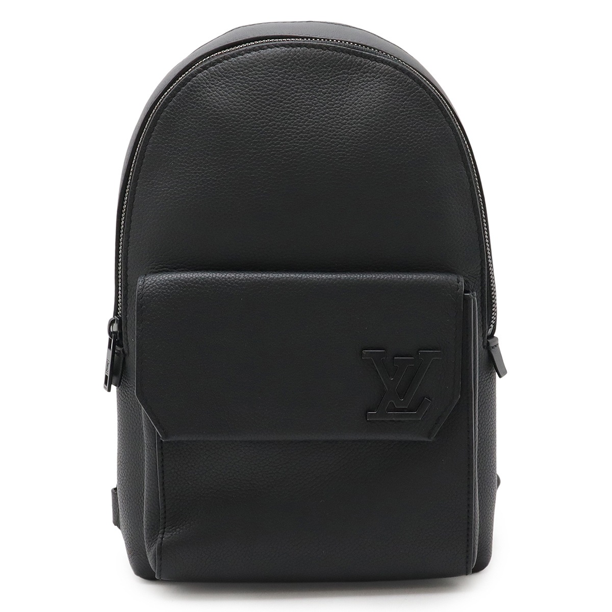 LVアエログラム パイロット スリングバッグ ボディバッグ ショルダーバッグ レザー ノワール 黒 ブラック M2373