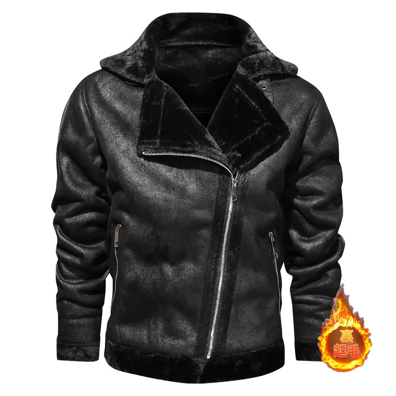 ジャケット レザージャケット ミリタリー ライダースジャケット メンズ 革ジャン 裏起毛 毛皮コート 防風 バイク アウター バイカー