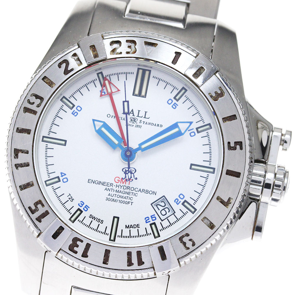 ボールウォッチ BALLWATCH DG1016A-S1J-SL エンジニア ハイドロカーボン GMT デイト 自動巻き メンズ _828556【中古】