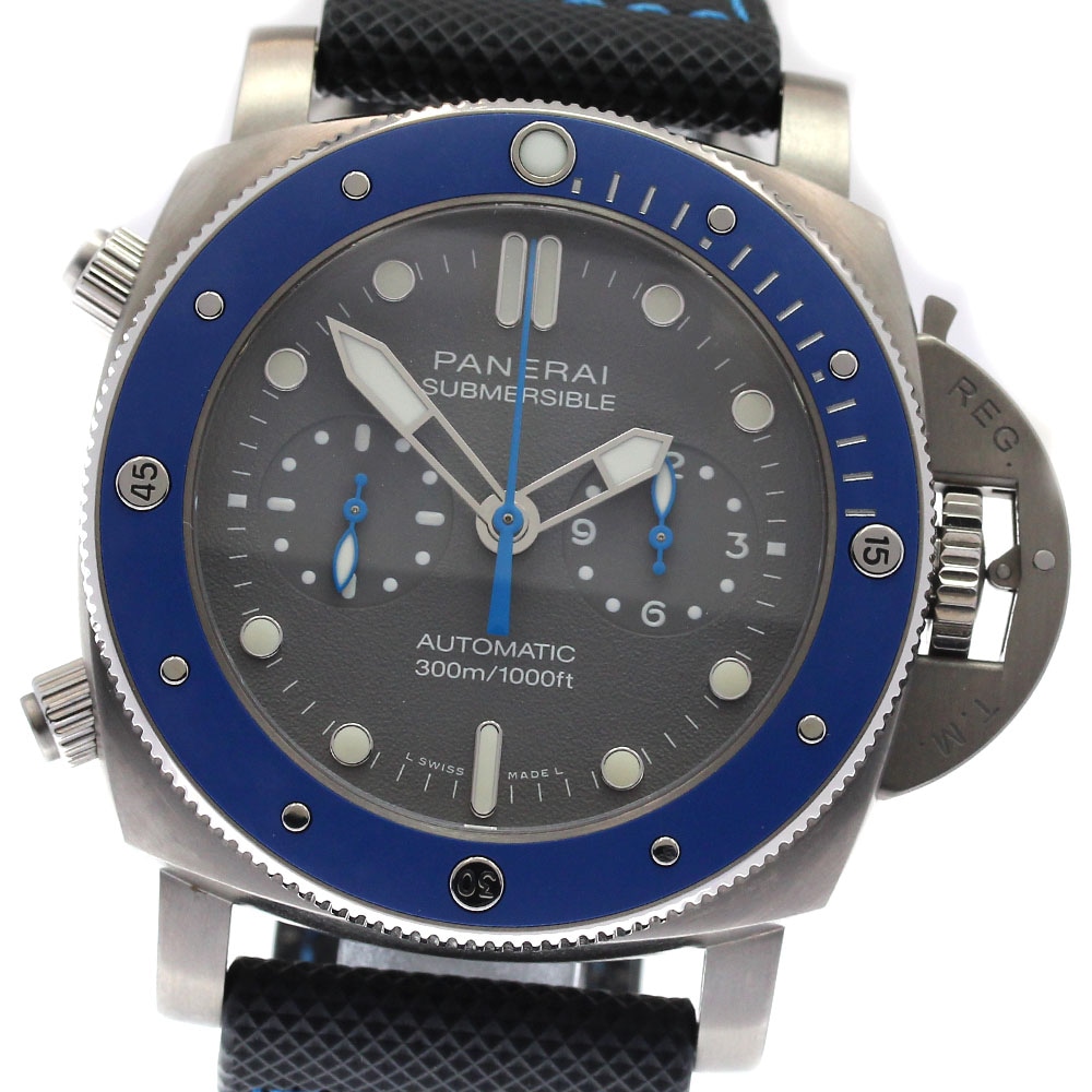 パネライ PANERAI PAM00982 サブマーシブル クロノ ギョーム ネリーエディション 自動巻き メンズ 美品 保証書付き_823483【中古】