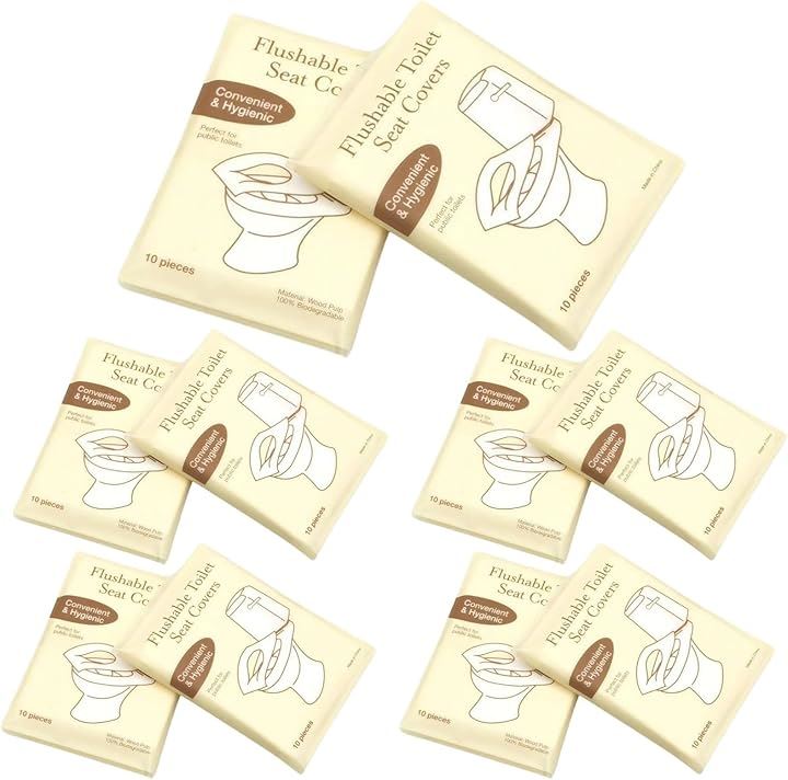 便座シート 使い捨て 携帯用 流せる 使い捨て便座シート トイレシート 便座カバー 大きめ 抗菌防臭 衛生管理 外出用 旅用(100, フリー)